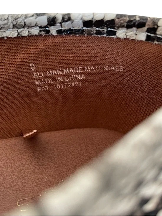 Express White and Black Snake-Print Slip-On Sneakers - Picture 7 of 8